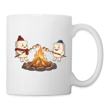 Amis de guimauves au feu de camp - Mug blanc - blanc - Droite