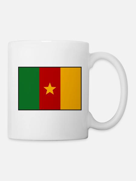 Kamerun Flagge - Tasse - Weiß