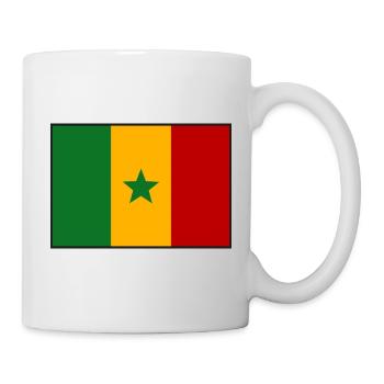 Senegal flag - Mug - white - Right