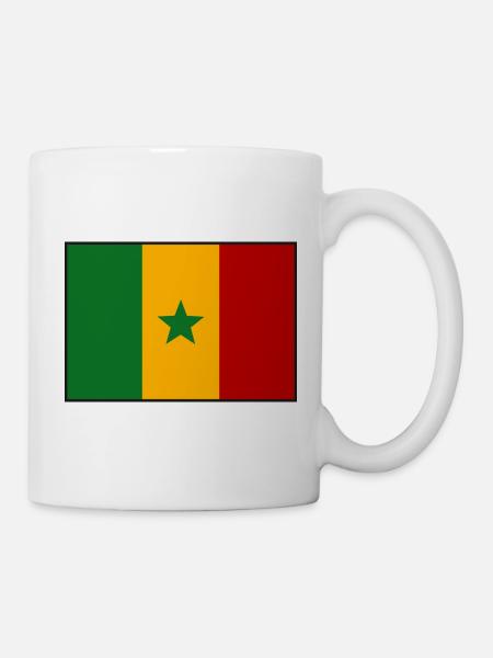 Senegal Flagge - Tasse - Weiß