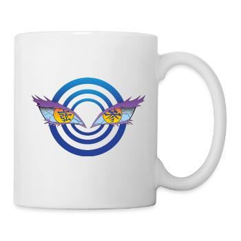 RingeAugen Flügel Blick - Tasse - Weiß - Rechts