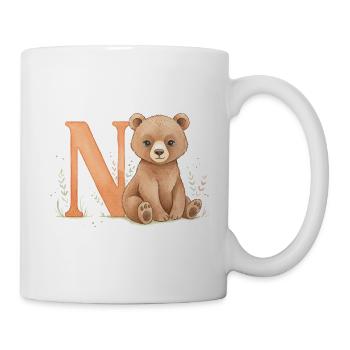 Bear with letter N - Mug - white - Right