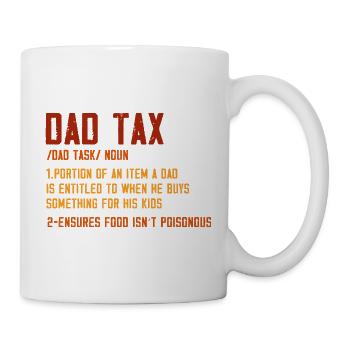 T-shirt graphique Définition de la Taxe Papa - Mug blanc - blanc - Droite