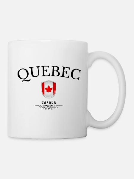 Souvenir Quebec, elegantes Design Quebec - Tasse - Weiß