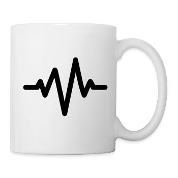 battement de coeur - Mug blanc - blanc - Droite