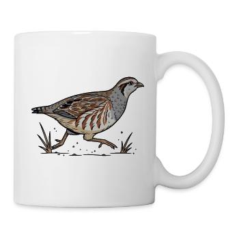 Wild Grey Partridge Nature Countryside Race - Tasse - Weiß - Rechts