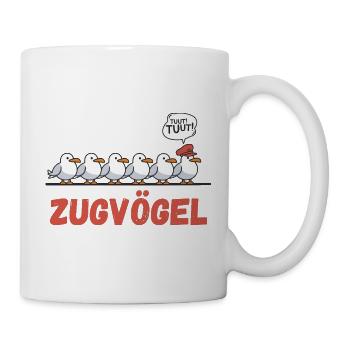  Zugvögel Tuut Tuut Lustige Möwen Für Bahnfan - Tasse - Weiß - Rechts