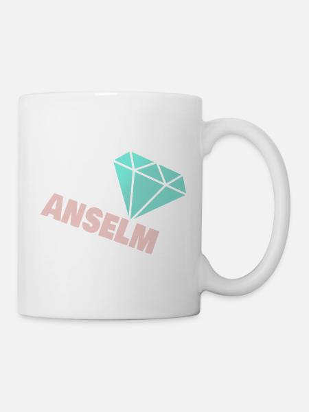 Diamant Anselm - Tasse - Weiß