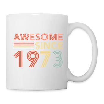 Awesome Since 1973 Retro Neon - Mug - white - Right