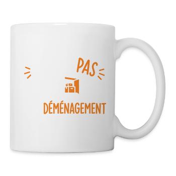 Déménagement - Mug blanc - blanc - Droite