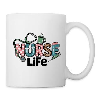 Krankenschwester Life Geschenk Geschenkidee - Tasse - Weiß - Rechts