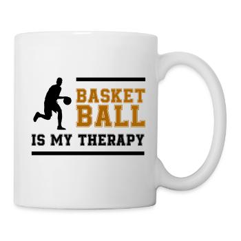 Basketball Retro Schriftzug - Tasse - Weiß - Rechts