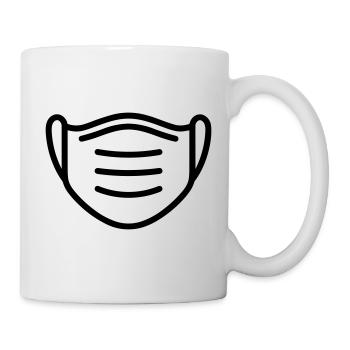 Maske - Tasse - Weiß - Rechts
