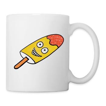 Fröhliches Zitronen-Eis Eiskrem Kinder  - Mug - white - Right