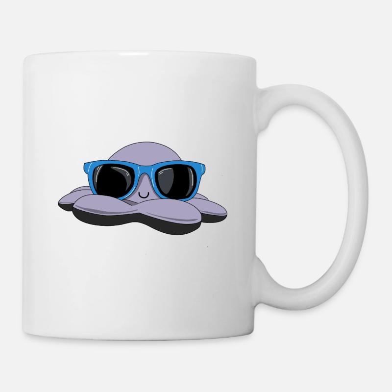 Pieuvre d’été - Mug blanc - blanc