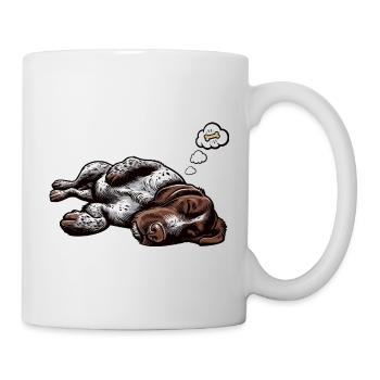Deutsch Drahthaar Deutsch-Drahthaar Besitzer - Tasse - Weiß - Rechts