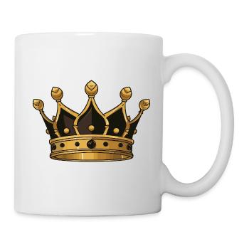 Krone Symbol - Tasse - Weiß - Rechts