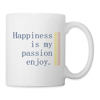 Le bonheur est ma passion - Mug blanc - blanc - Droite