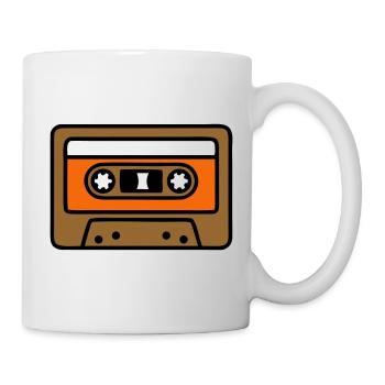Retro Cassette Mixtape 90s Icon - Mug - white - Right