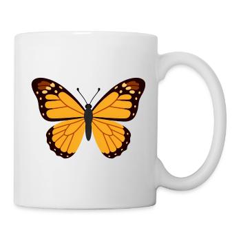 Orange Monarch Wings - Mug - white - Right