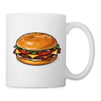 Hamburger PopArt - Tasse - Weiß - Rechts