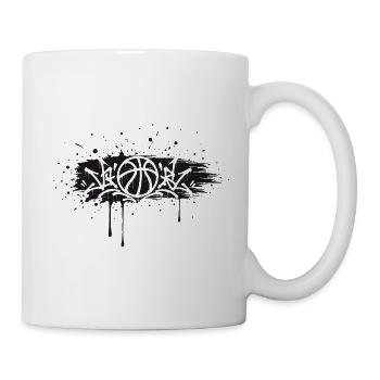 Basketball Graffiti Streetball Splash Design - Mug - white - Right