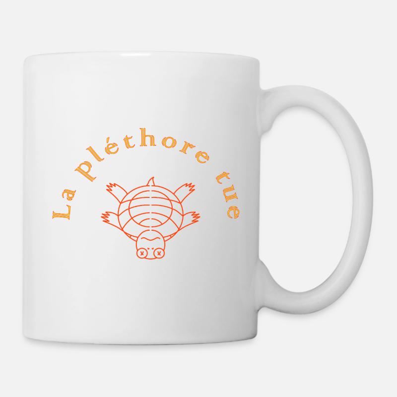 The plethora kills Orange - Mug - white