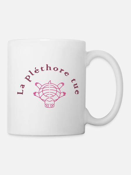 Die Fülle tötet Rose - Tasse - Weiß