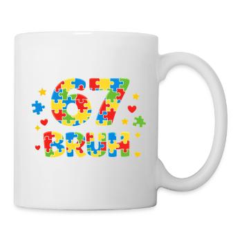 Bruh Saying Funny Retro Vintage Youth Language Of The - Mug - white - Right