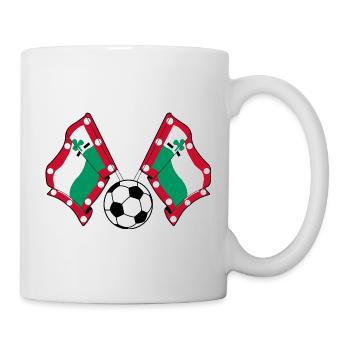 Drapeaux de football Meppel – Fierté du football - Mug blanc - blanc - Droite
