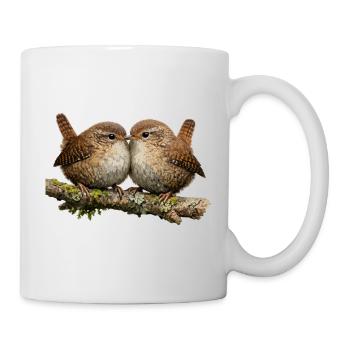 Wrens on Stem - Mug - white - Right