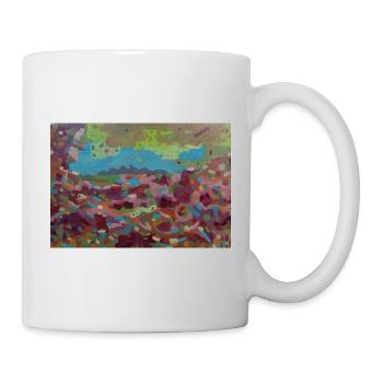 Chaos de vitraux de couleurs - Mug blanc - blanc - Droite