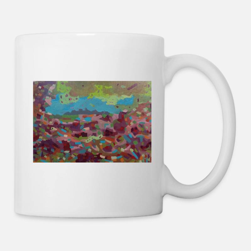 Chaos de vitraux de couleurs - Mug blanc - blanc