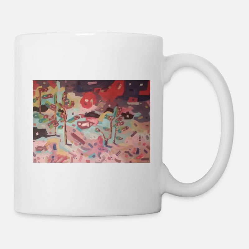 Abstrakter Garten der Farben - Tasse - Weiß