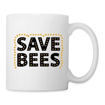 Save Bees Bees Nature Conservation Animal Rights Activists - Mug - white - Right