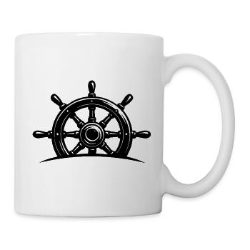Steuerrad - Tasse - Weiß - Rechts