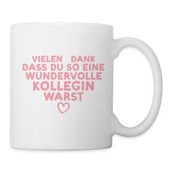 Beste Kollegin Abschied Jobwechsel Rente - Tasse - Weiß - Rechts