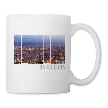 Barcelona in Catalonia with Skyline Spain Design - Mug - white - Right