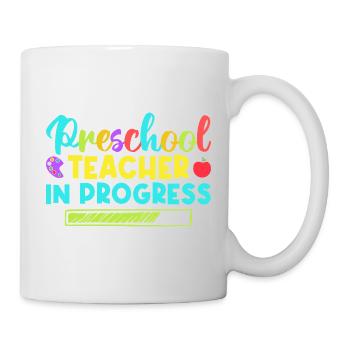 Pre K Teacher Preschool In Progress Kindergarten - Tasse - Weiß - Rechts