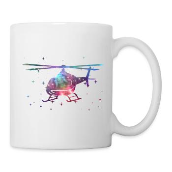 Helikopter Pilot Weltraum Kinder Hubschrauber - Tasse - Weiß - Rechts