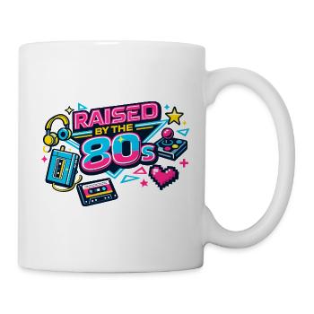 80er Neon Retro Revival - Tasse - Weiß - Rechts
