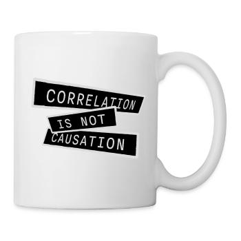 Correlation Is Not Causation Nerd Science - Mug - white - Right