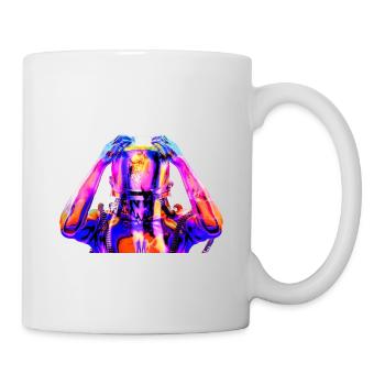 Neon Astronaut Colorful Psychedelic - Mug - white - Right