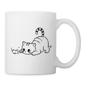 Mode bondit activé - Mug blanc - blanc - Droite