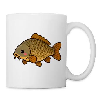 Cute Common Carp Kids Fishing - Mug - white - Right
