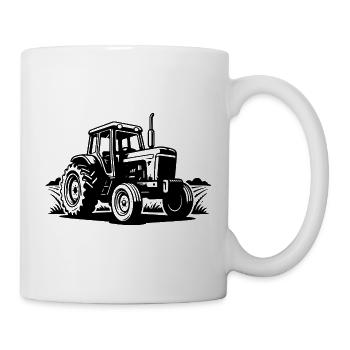 Tractor Tractor Agricultural Machinery Agriculture - Mug - white - Right