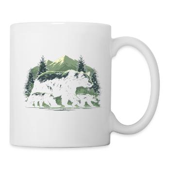 Sentier de l’Ours à Pine Dawn - Mug blanc - blanc - Droite