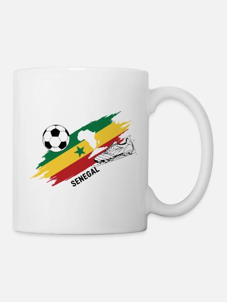 Sénégal Football Maillot Supporter Senegal Foot - Mug blanc - blanc