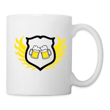 bier_wappen - Tasse - Weiß - Rechts