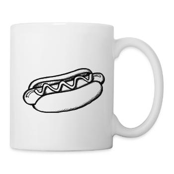 Hot Dog - Illustration - Mug - white - Right